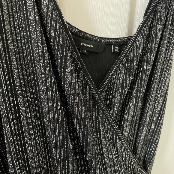 Black & Silver Jumpsuit *Like New* - Picture 2 of 5